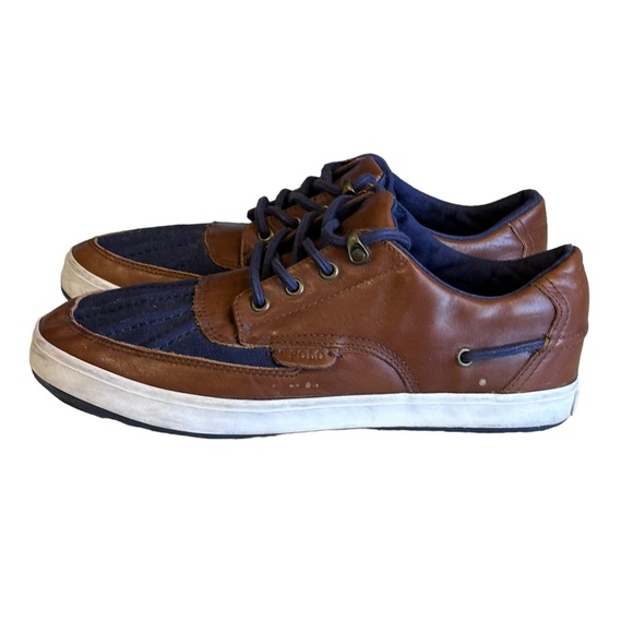 Polo Ralph Lauren Men ́s Ramiro Sneakers - Polo Tan/Newport Navy Size 9.5D - Picture 2 of 15